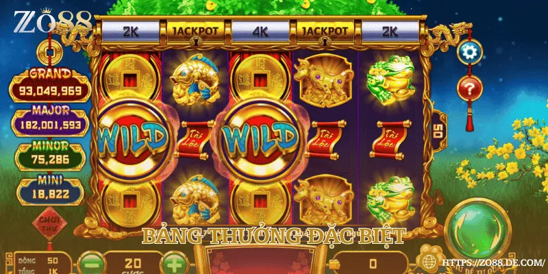 Trải nghiệm game cung hỷ phát tài tại Zo88 Tổng hợp bảng thưởng đặc biệt khi quay hũ thành công