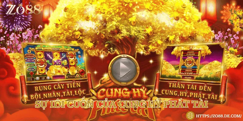 Trải nghiệm game cung hỷ phát tài tại Zo88 Cung hỷ phát tài là game nổ hũ gồm có 5 cột 3 hàng dòng thưởng